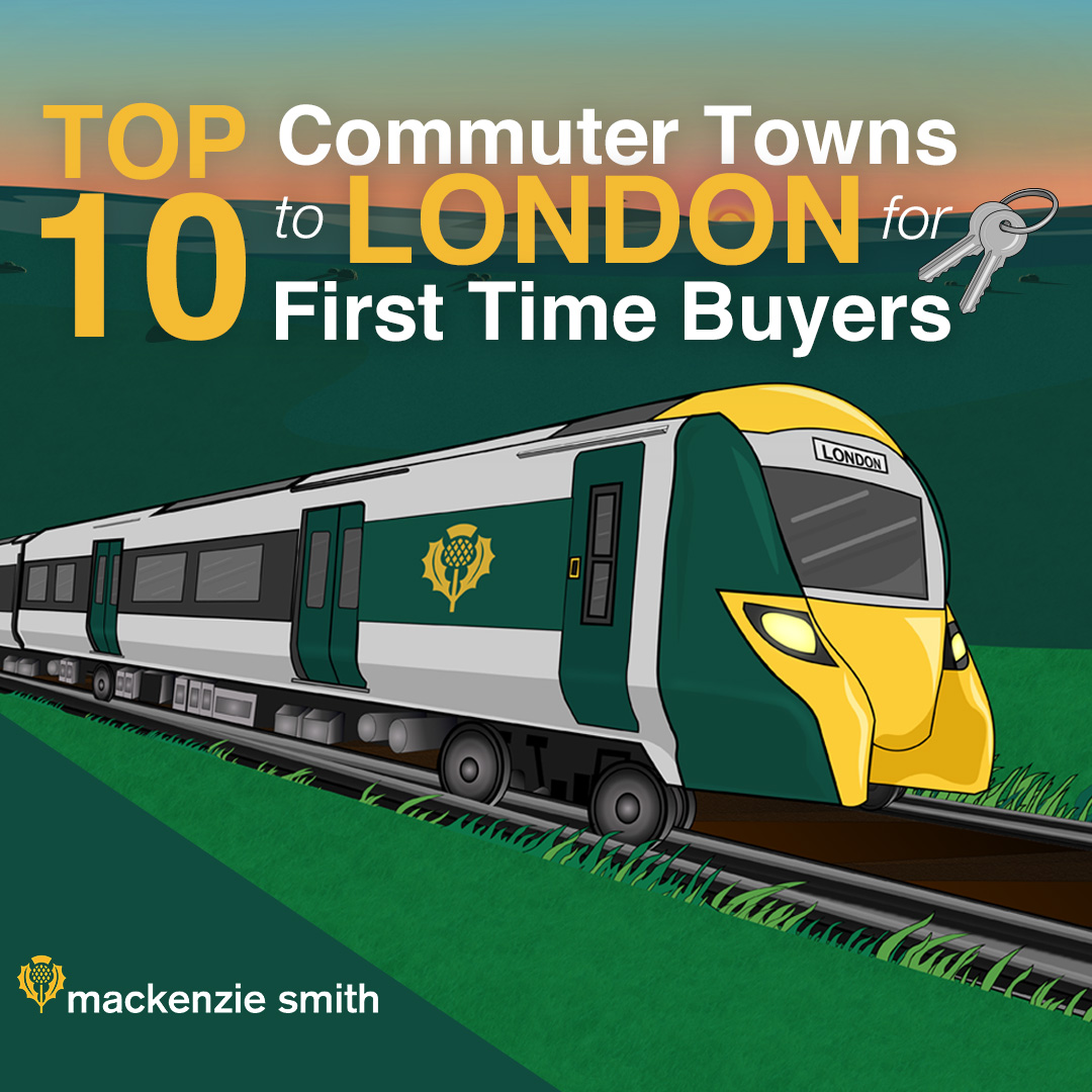 graphic of train through countryside